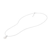 Lantisor lung din argint cu perla naturala alba kasumi-like DiAmanti SK25240N_W-G